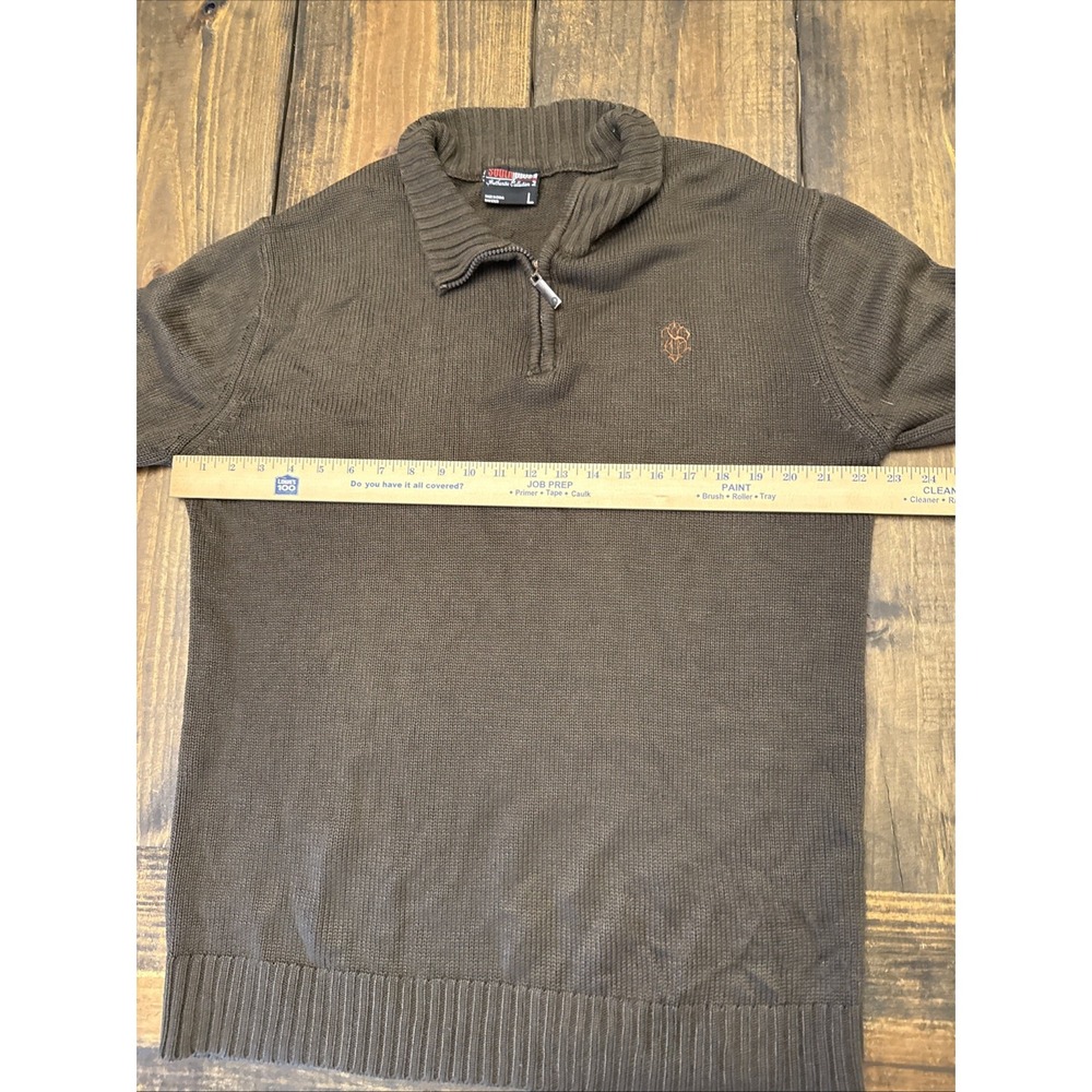 Vintage‎ Men's South Pole Knit Sweater Streetwear Men's Brown Size Large Y2K - Picture 6 of 7